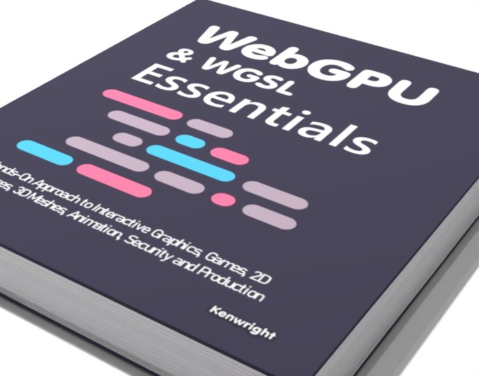 WebGPU & WGSL Essentials: A Hands-On Approach to Interactive Graphics, Games, 2D Interfaces, 3D Meshes, Animation, Security and Production (Paperback) on a shelf