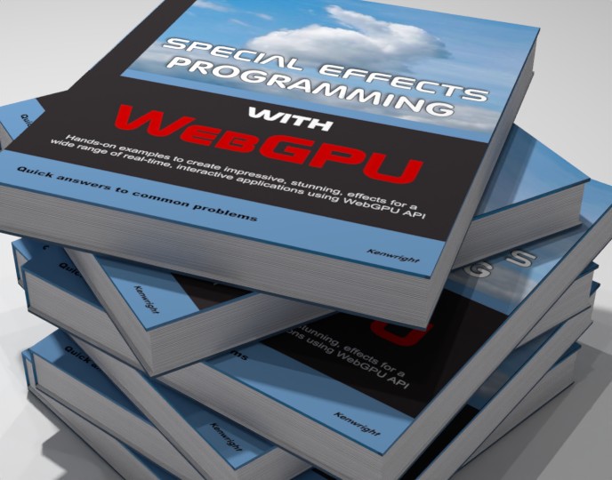 Special Effects Programming with WebGPU (Hardback) on a shelf