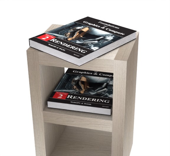Foundations of Graphics & Compute - Volume 2: Rendering  (Hardback) on a shelf